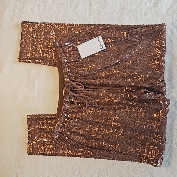 Splendid Sequin Pants with Pockets *MSRP $178* Sz M - NWT - Picture 4 of 10